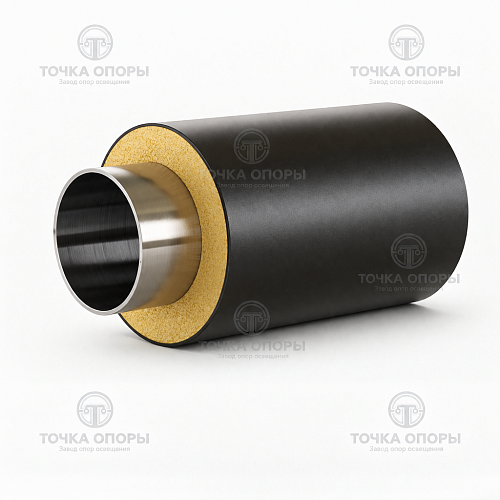 Труба ППУ полиэтиленовая оболочка 630х426х7 мм ГОСТ 30732-2006